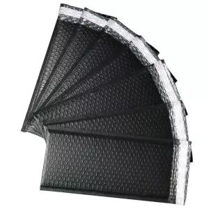 검정 긴 뽁뽁이에어팩 봉투 뽁뽁이 에어포장 에어팩 블랙 11x20+4(900개)