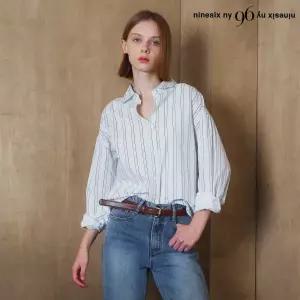 [롯데백화점]르샵. 데일리 스트라이프 긴팔 셔츠 (NP3BA033L0)