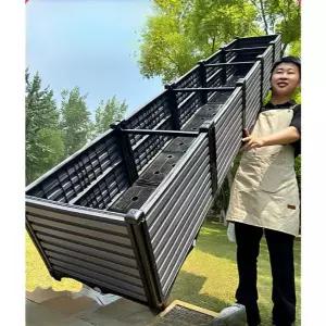 특대형 대형사각플라스틱화분 옥상 발코니 야외용 텃밭 플랜트박스 재배용 정원 플라스틱화분 다육 식물 가드닝 상자 인테리어 화분