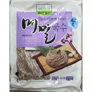 칠갑농산 생메밀면 1Kg/국수/모밀면/저칼로리면/소바면/사리/국수면/간편 구수 쫄깃한 다이어트 가정 업소
