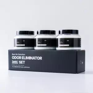 BAS 바스 탈취제 블랙라벨 350g 3개입세트(선물세트)(실내 공기 집안 냄새제거)