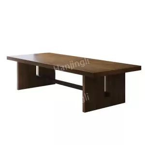 세미나실 우드 식탁 탁자 공간활용 교육 회의실 테이블 업소용 다이닝 사무실 통원목 협상