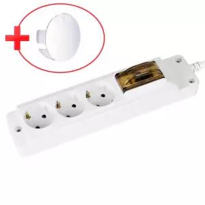 현대 국산 4000W 고용량 누전차단 멀티탭 3구 5M