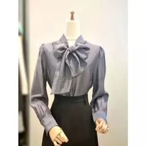 [NS홈쇼핑]ab.f.z 빅 리본타이 프릴 쉬폰 블라우스 ACA1HB32A[35519098]