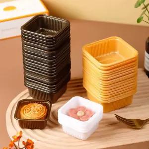 월병 답례품 포장 트레이 화과자 양갱 소분 포장용기 1. 투명형+50g 500개