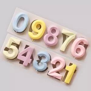 금속 숫자 실리콘몰드 초콜릿 케이크 페이스트 공예 설탕 주방 문자 DIY
