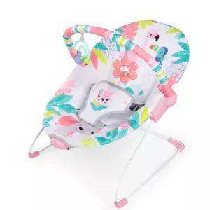 스엔코샵 신생아 진동바운서 아기 흔들침대 플라밍고