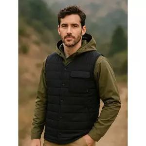 [아웃도어스/마운티아]남성 경량패딩 조끼 블랙_1MQVSW2002