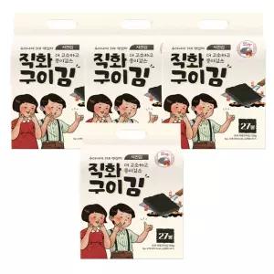 숯불에구운 서천김 직화구이김 선물세트 27봉 4세트(한박스)