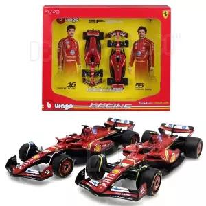 F1 레이싱 페라리 SF24 샤를 르클레르 카를로스 샤인츠 미니카