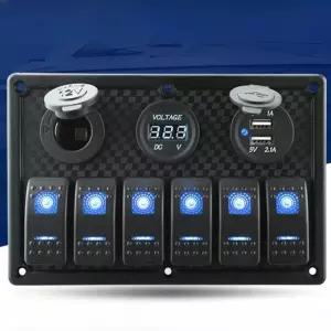 캠핑카 컨트롤박스 스위치 차단기 패널 보트 카라반 해양 컨트롤 전기 DC소켓