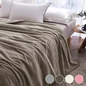 블랭킷 캠핑러그 극세사 무릎 모달 와플 아기