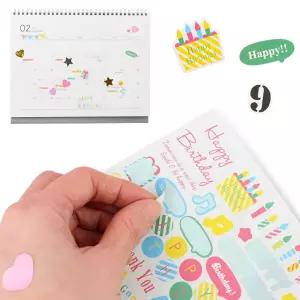 다이어리 달력 계획표 꾸미기 하트 말풍선 별 숫자