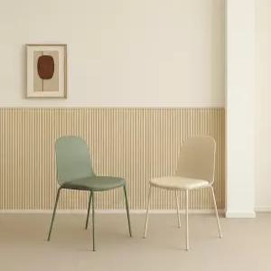 비셀리움 라운지 무드 체어 카페 인테리어 디자인 파스텔 컬러 식탁 편한 플라스틱 의자