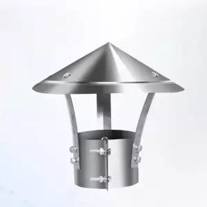 연통 역풍방지기 화목난로 벽난로 삿갓 스텐연통 나무난로 역풍 튜브 80 캡 헤드 200mm