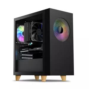 마이크로닉스 WIZMAX 우퍼 딥톤 미니타워 PC 케이스 블랙