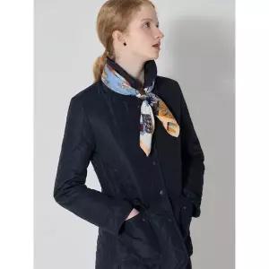 [르오트]실용성있는 에크루 퀼팅 점퍼+머플러 2종세트_P407307104