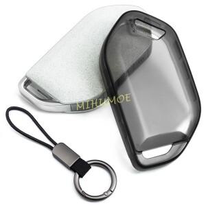 기아 쏘렌토 텔러라이드 카니발 EV3 EV5 EV9 K3 K4 K5 Picanto 용 투명 블랙 슬림 자동차 키 fob 커버 케이