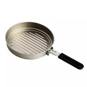 백패킹 후라이팬 티타늄 코펠 야외 등산용 소형 프라이팬 경량 접이식 휴대