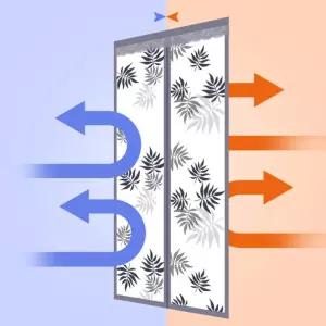 현관비닐방풍커튼 무타공자석 투명단열창문커튼