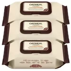 칼미아 오트밀 테라피 클렌징티슈 120매 3팩