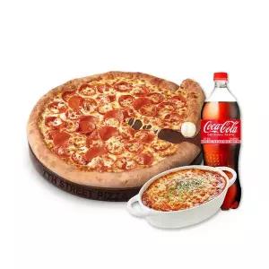 [7번가피자] 페페로니 치즈링L+오븐스파게티+콜라L
