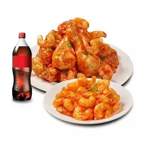 (호식이)깐쇼킹치킨+쉬림프미니튀김(칠리)+콜라500ml