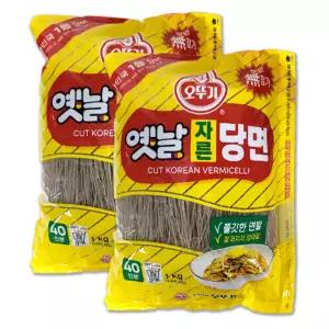 오뚜기 옛날 자른 당면 1kg X 2개 잡채 사리