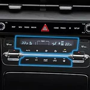 4세대 카니발 KA4 공조기 액정 보호필름 고화질 스크래치 방지