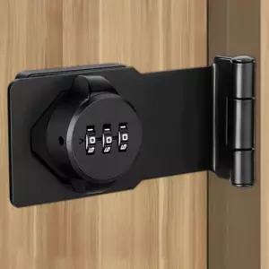 창고자물쇠 잠금장치 비밀번호 검정 90도 여닫이문잠금장치 여닫이문자물쇠 문자물쇠