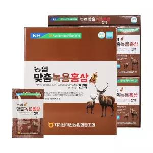 지리산마천농협 맞춤 녹용홍삼진액 70ml x 30포 x 4개