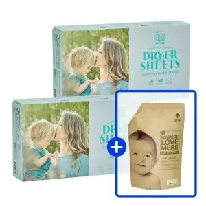 네이쳐러브메레 향기톡톡 건조기시트 티슈형(40매) 2개(GIFT)오리지널향 세제 리필 500ml 1팩