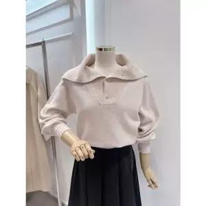 [NS홈쇼핑][ab.f.z][단독]카라 버튼 루즈핏 니트(ATA1HW43A)[35612533]