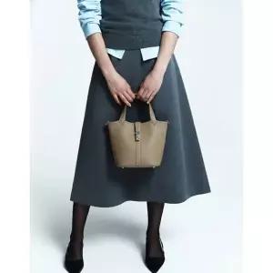 [NS홈쇼핑]DCBA6E184I2 닥스 [CLA] 토페 소가죽 체크 장식 포인트 토트백S[35597411]