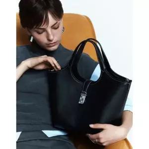 [NS홈쇼핑]DCBA6E162BK 닥스 [CLA] 블랙 소가죽 체크 장식 포인트 토트백M[35597413]