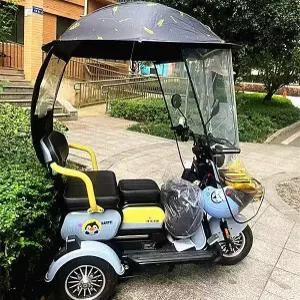 자외선차단 가리개 노인 전동차 햇빛 장애인 우산 전기 스쿠터 캐노피 휠체어 라이더 우비