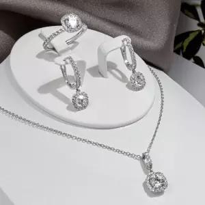 3부 5부 다이아 세트 천연 우신 GIA 까르 목걸이 귀걸이 반지 결혼 기념일 선물 예물