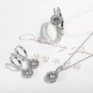 3부 5부 다이아 세트 랩 GIA IGI 조이풀 목걸이 귀걸이 반지 예물 기념일 선물