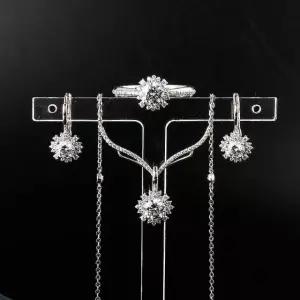 3부 5부 다이아 세트 랩 GIA IGI 샤이니 목걸이 귀걸이 반지 예물 기념일 선물