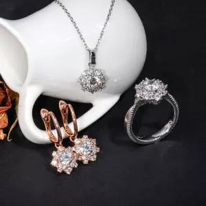 3부 5부 다이아 세트 랩 GIA IGI 헤라 목걸이 귀걸이 반지 예물 기념일 선물