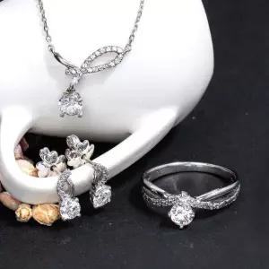 3부 다이아 세트 랩 IGI GIA 이터널 선샤인 귀걸이 목걸이 반지 프로포즈 기념일