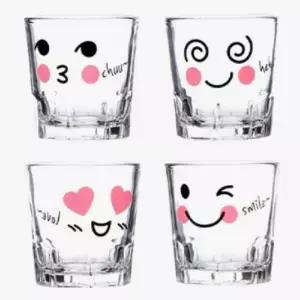 (4P) 에쁜 소주잔 소주컵 이쁜술잔 유리잔 술컵 집들