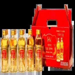 세비아 고려인삼 한뿌리 인삼드링크 120ml x 10병 선물세트 / 국산 인삼 한뿌리 건강음료 기력회복 효도선물