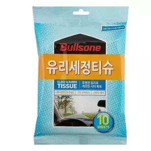 불스원 유리세정 티슈(10매)유막제거 난반사방지 코팅
