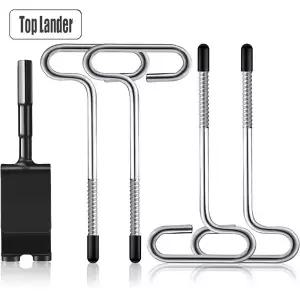 얼음 낚시 대피소 앵커얼음 앵커 키트얼음 초가집 앵커겨울 야외 캠핑 텐트 스레드 페그 아이스 스테이크