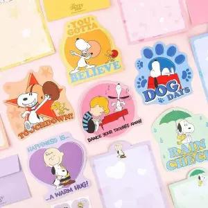 스누피 모양 편지지-랜덤(5EA)