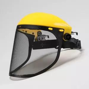 예초기 안면보호대 노랑 파랑 랜덤/깎이/얼굴/장비/보안경/잔디/헬멧/용품/전면/악세사리/보장구/예초기용