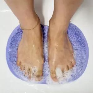 GB가빈몰 발세척 실리콘 풋브러쉬 연보라 발각질제거기