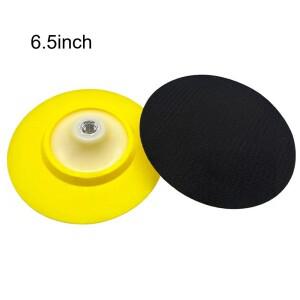 5/6/6.5인치 샌딩 폴리싱 패드 백업 M14-스레드 앵글 그라인더 폴리셔용 소프트 디스크