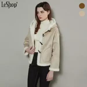 [롯데백화점]르샵 시어링 후드 토글 무스탕 자켓 (BOBJK030A)